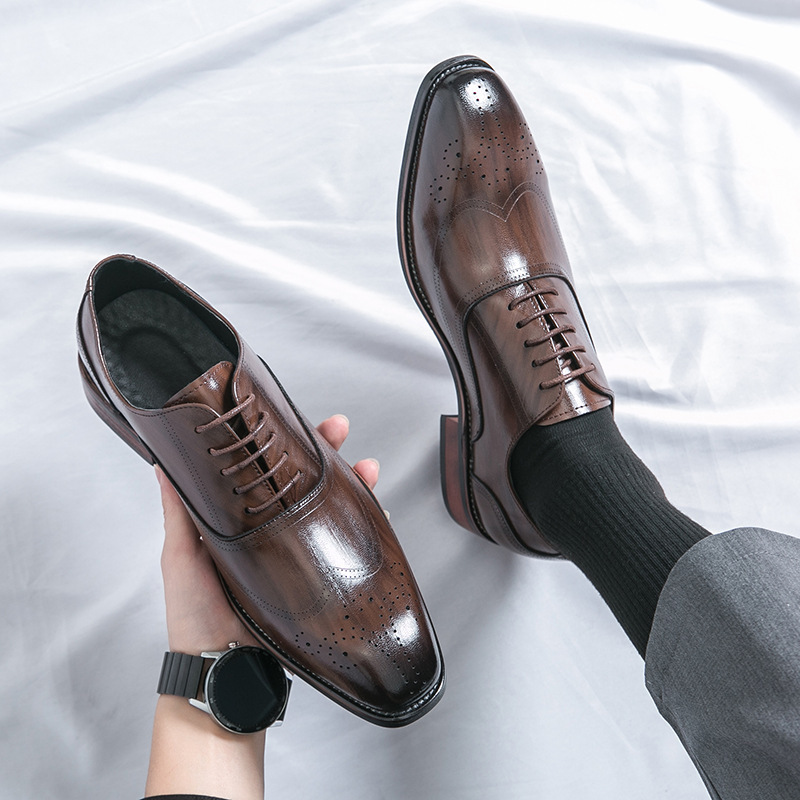 Men Shoes Official - Classic Italy Pointed Toe Leather Shoes