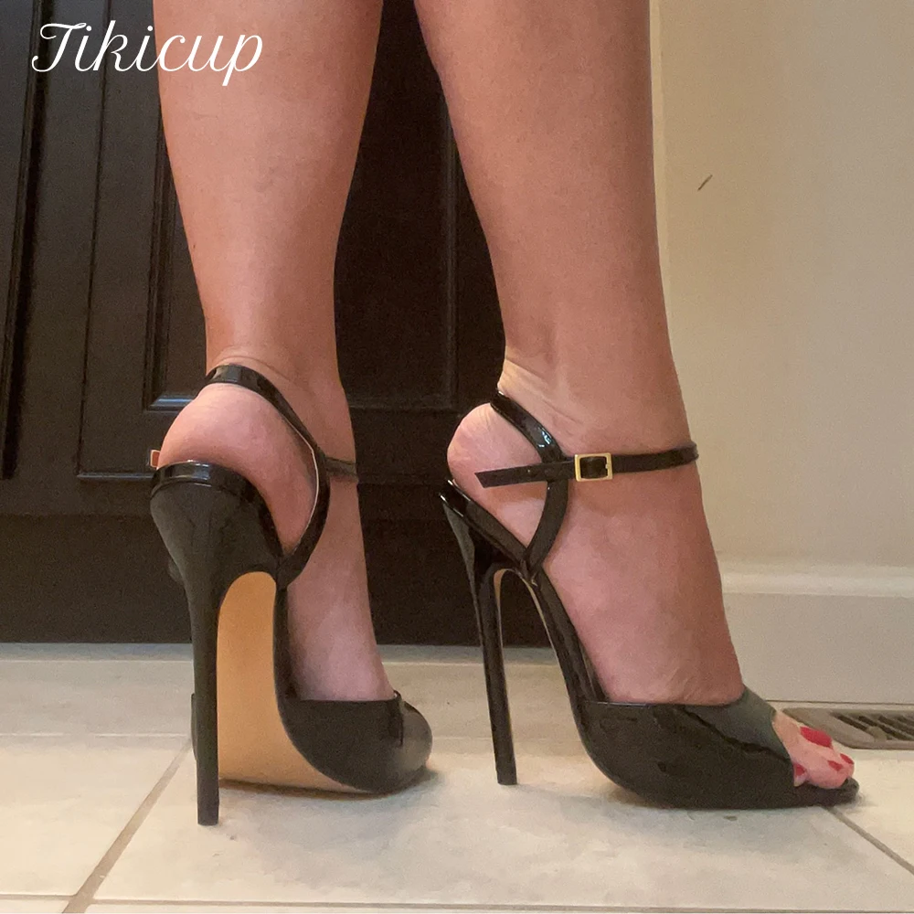 Men Shoes High - Tikicup Plus Size Summer Sexy Black