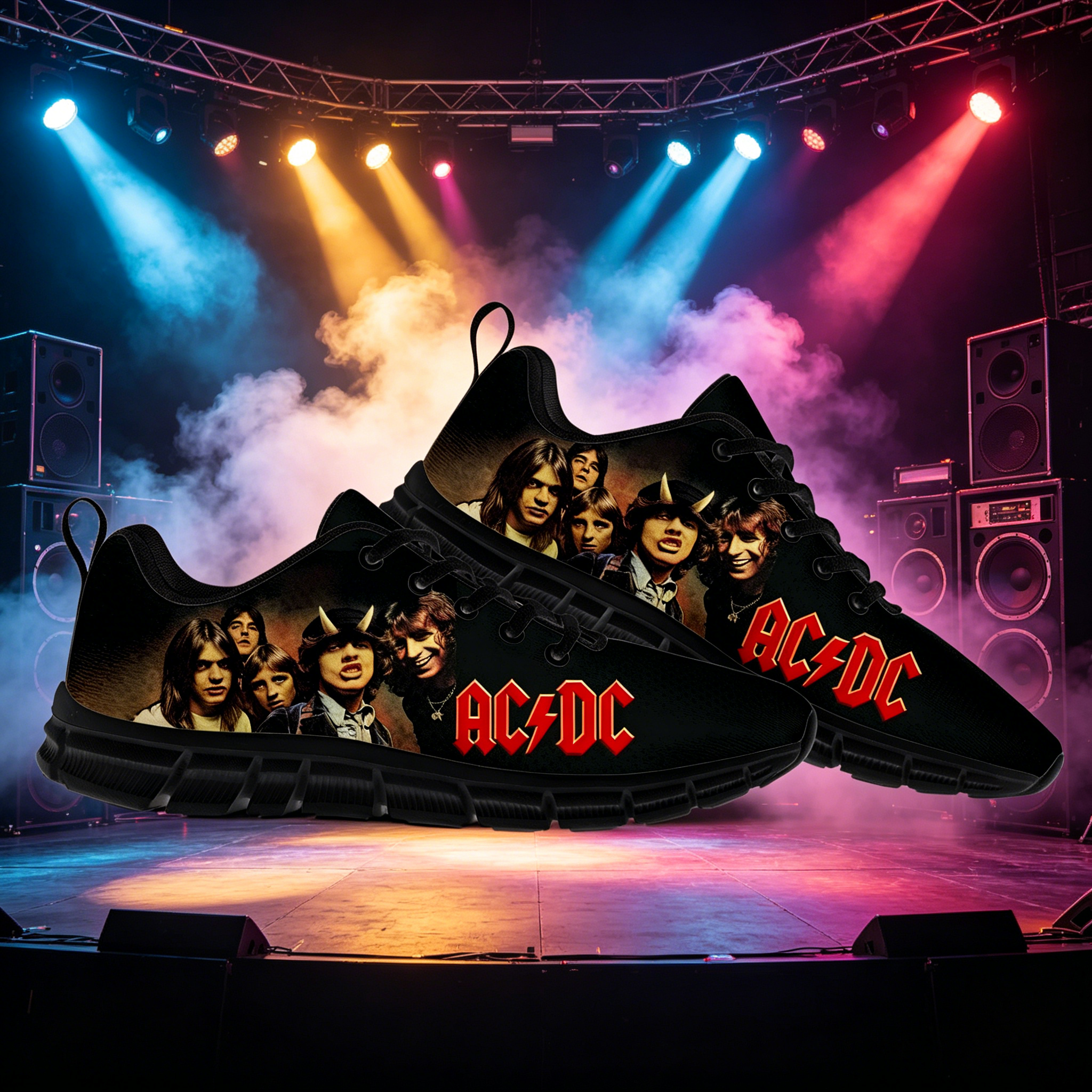 Men'S Shoes Dc - AC Rock Band DC Theme Sneakers