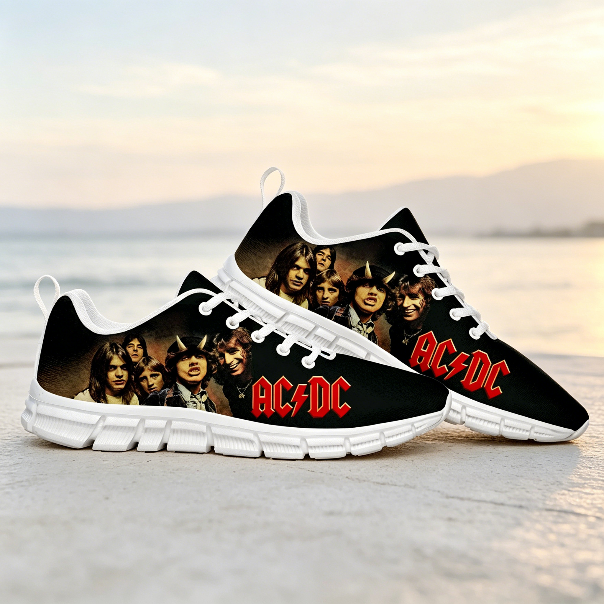 Men'S Shoes Dc - AC/DC Rock Music Sneakers Men Women