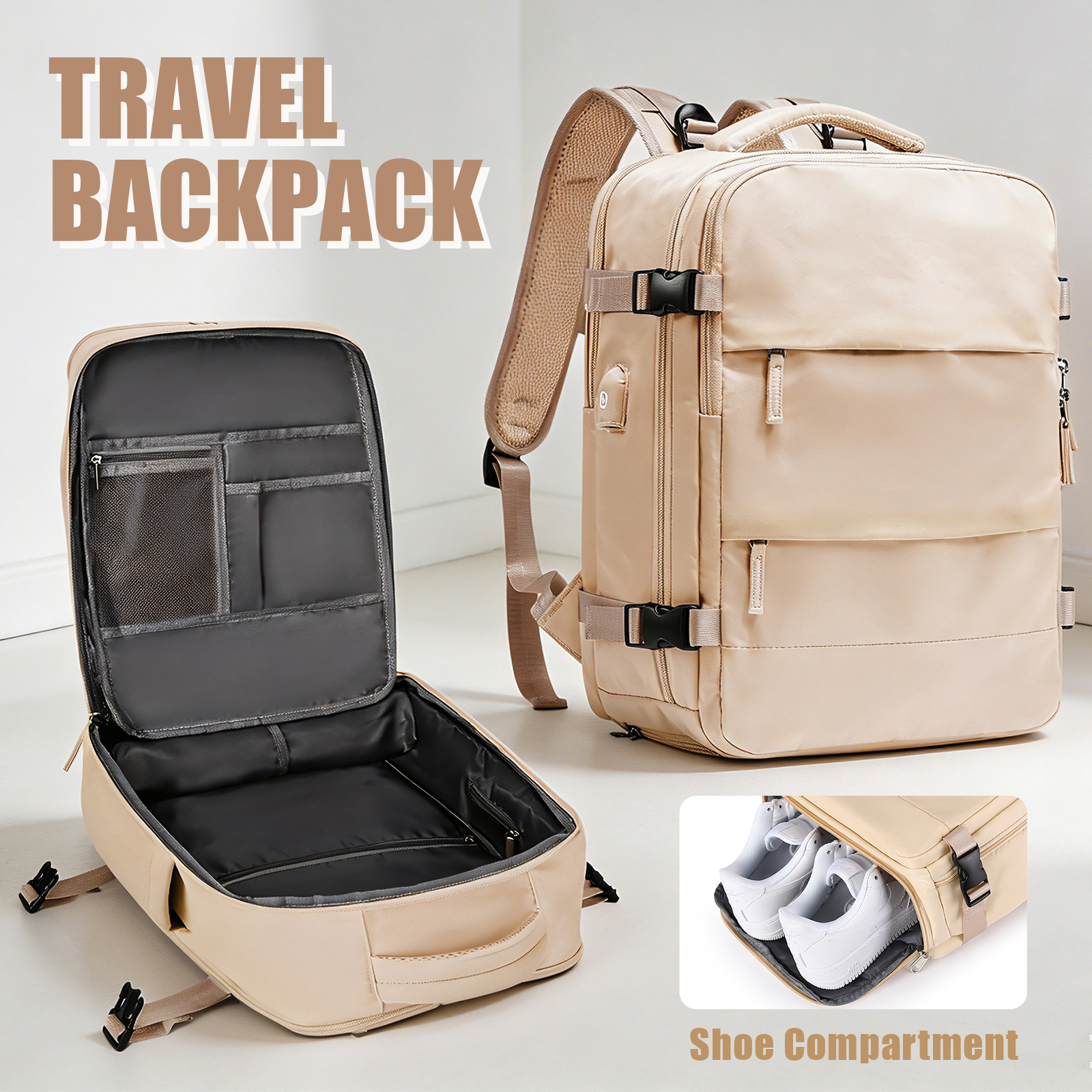 Men'S Shoes To Women'S - Large Travel Backpack for Men Women,