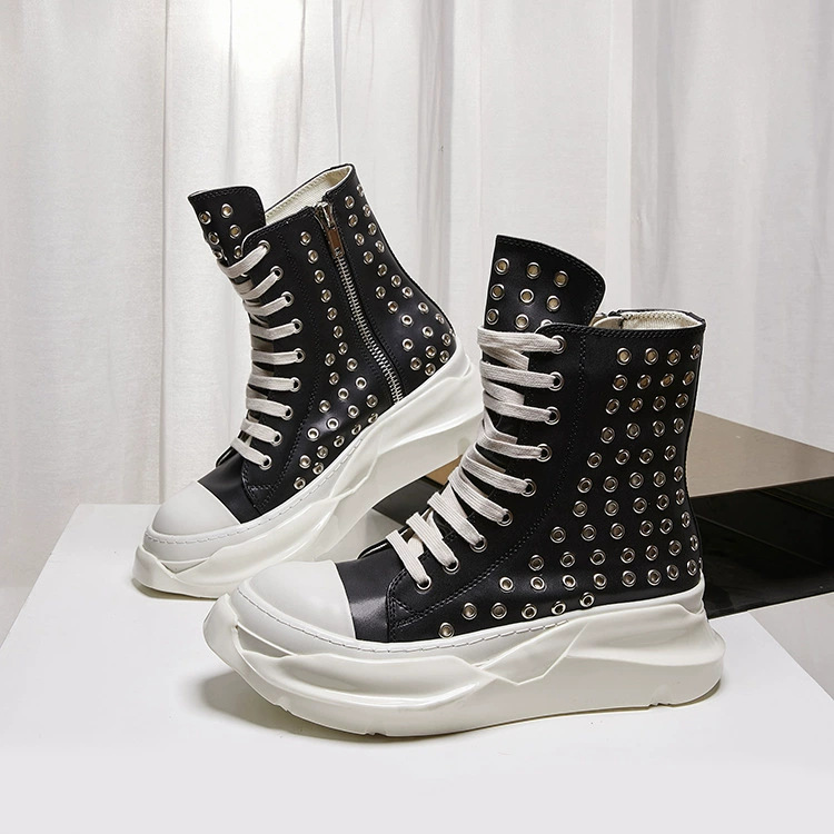 Canvas Sneaker High - Vintage Men Shoes High-TOP Platform Boots