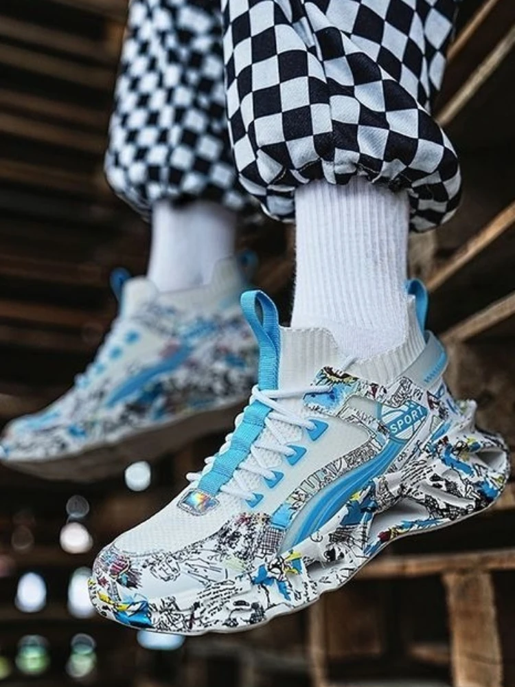 Print Running Male Sports Shoe - مراجعة Men Shoes On Clearance وسعره