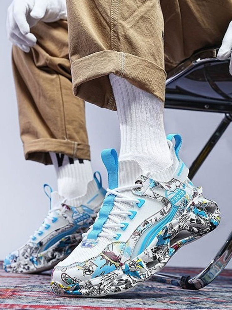 Print Running Male Sports Shoe - مراجعة Men Shoes On Clearance وسعره