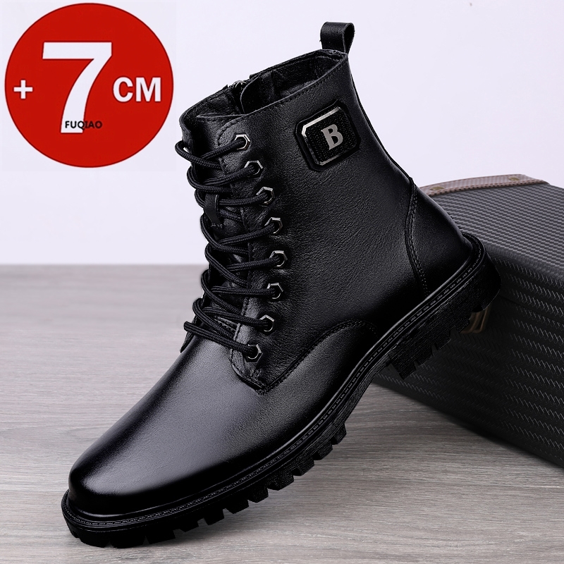 Men's Genuine Leather Elevator - مراجعة Men'S Shoes Height Increase وسعره