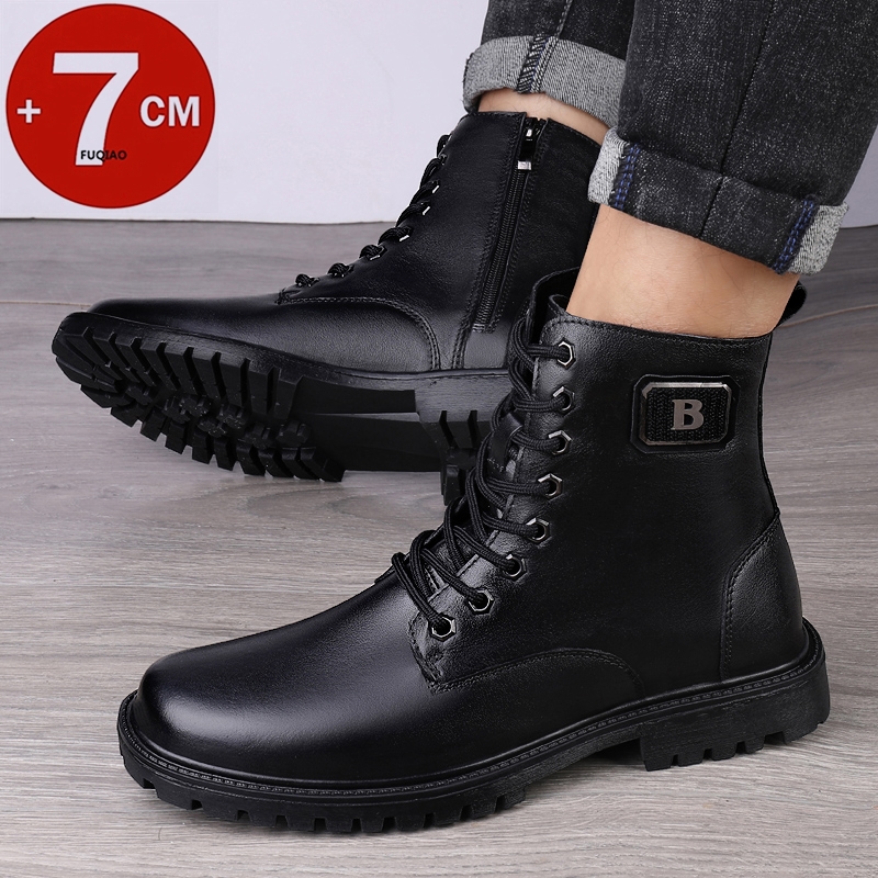 Men's Genuine Leather Elevator - مراجعة Men'S Shoes Height Increase وسعره