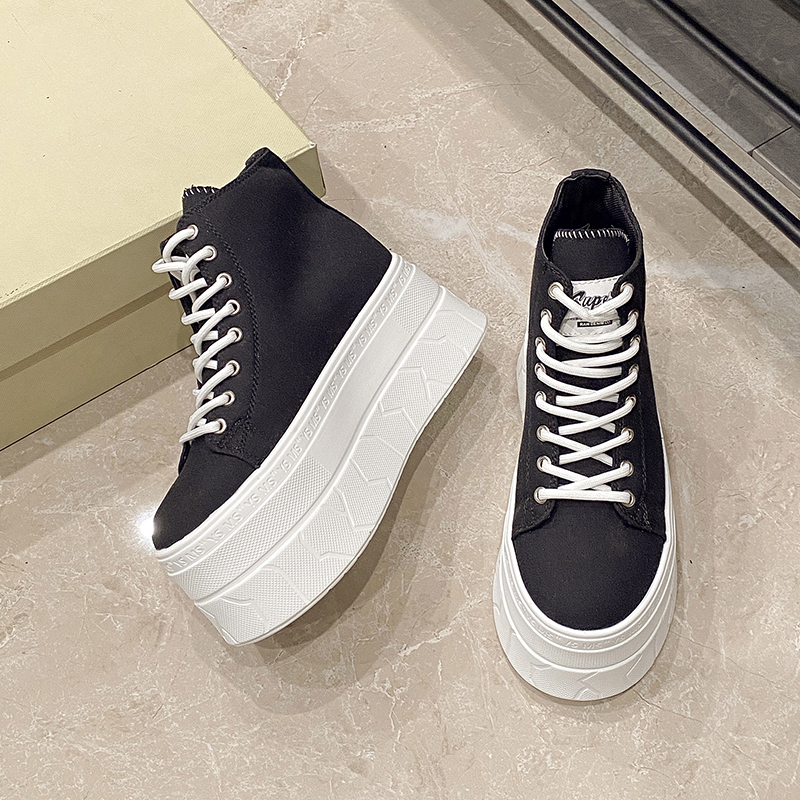 Women's Canvas Thick Bottom He - مراجعة Canvas Sneaker High وسعره