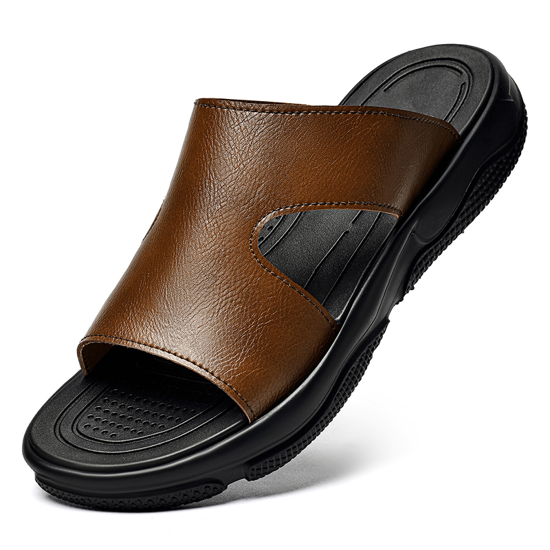 Men's Leather Slide Sandals No - مراجعة Men'S Shoes Hey Dude وسعره