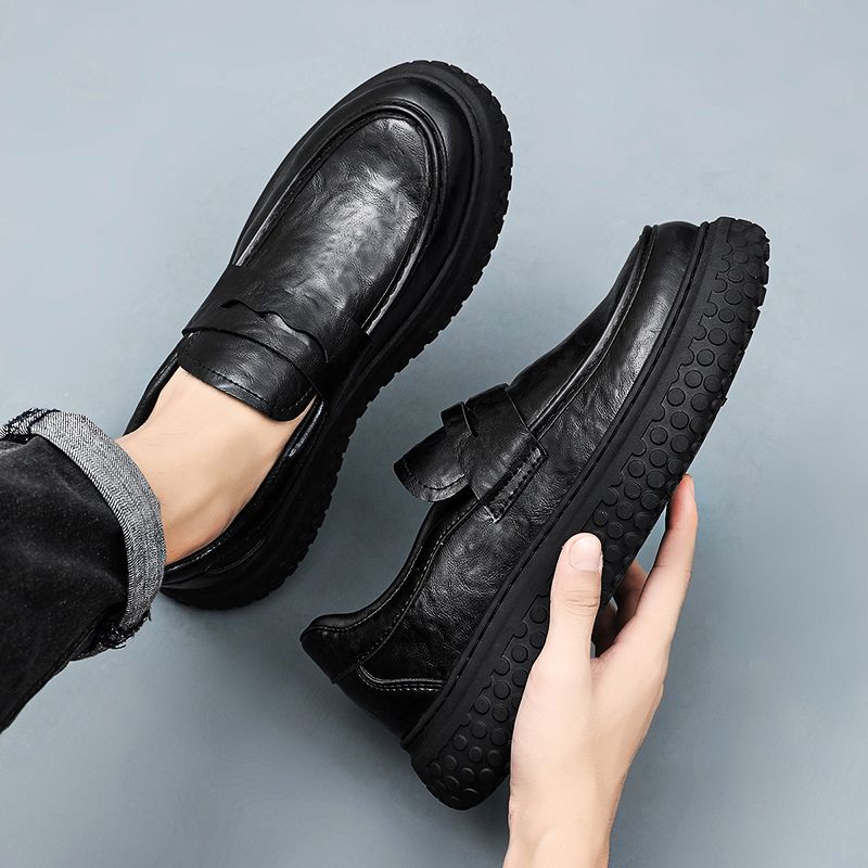 2026 New Men's Loafers Soft Le - مراجعة Men'S Shoes Height Increase وسعره