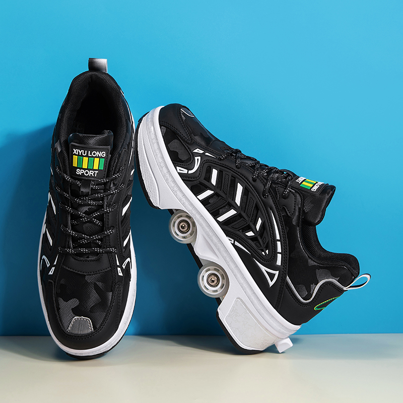 4 Wheels Retractable Roller Sk - مراجعة Men'S Shoes To Women'S وسعره