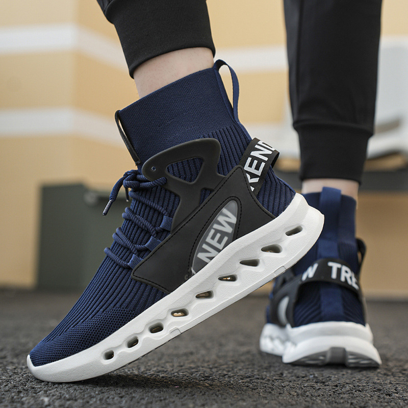 Trendy Men High Top Sock Shoes - مراجعة Canvas Sneaker High وسعره