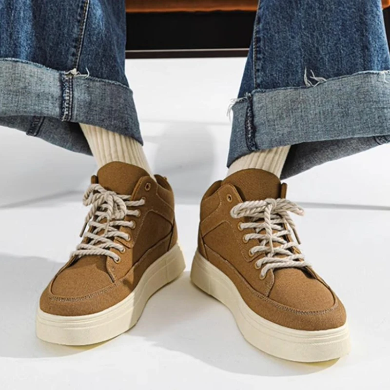 Thick Sole Height Increasing H - مراجعة Canvas Sneaker High وسعره