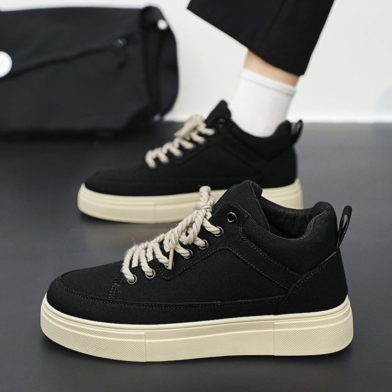 Thick Sole Height Increasing H - مراجعة Canvas Sneaker High وسعره