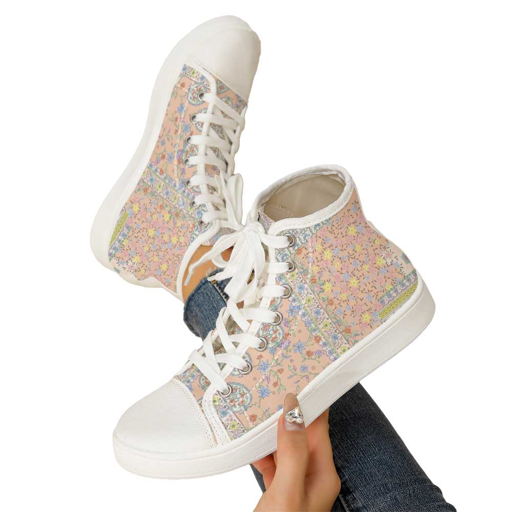 Women's Vintage Ditsy Floral P - مراجعة Canvas Sneaker High وسعره