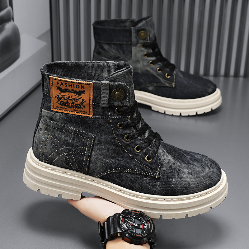 Spring High Top Mens Shoes 202 - مراجعة Canvas Sneaker High وسعره