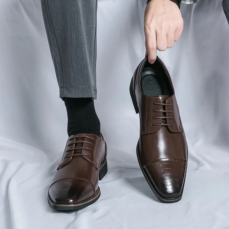 Classic Italy Pointed Toe Leat - مراجعة Men Shoes Official وسعره