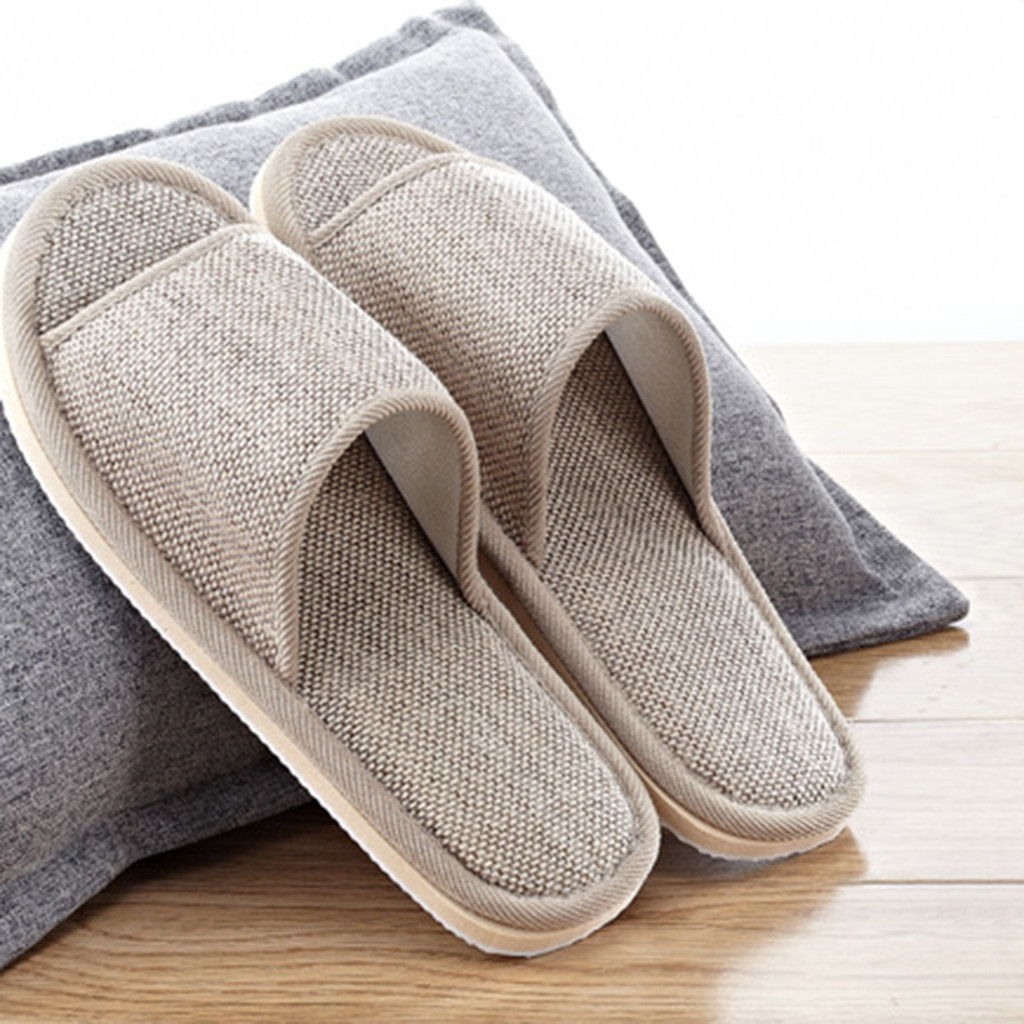 Linen Slippers For Men And Wom - مراجعة Men'S Shoes To Women'S Size وسعره