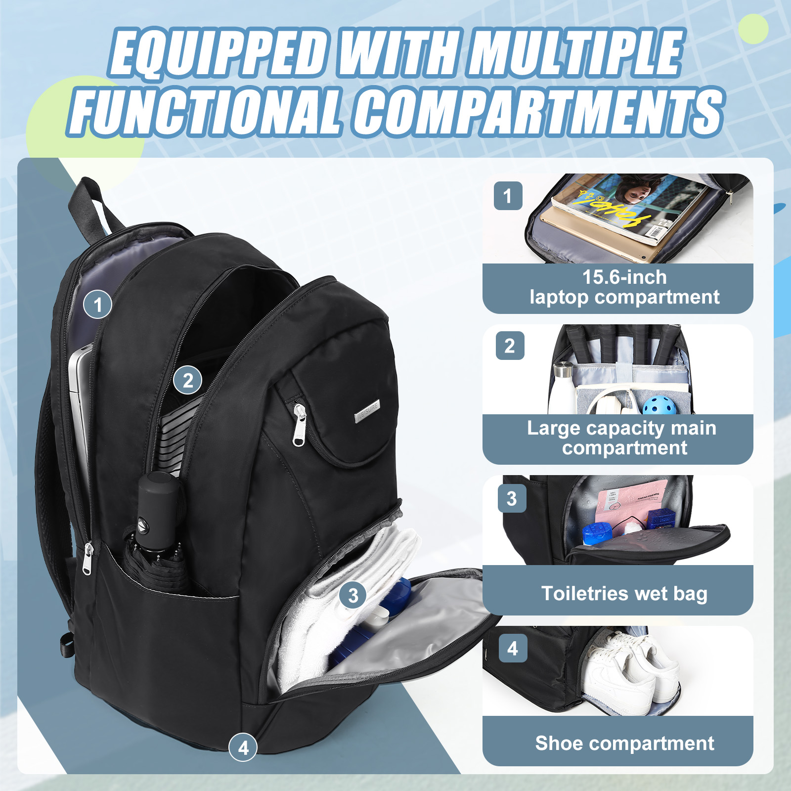 Tennis Bag Tennis Backpack 2 R - مراجعة Men'S Shoes To Women'S وسعره