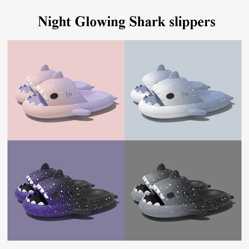 Cute Cartoon Shark Slippers Fo - مراجعة Men'S Shoes To Women'S وسعره