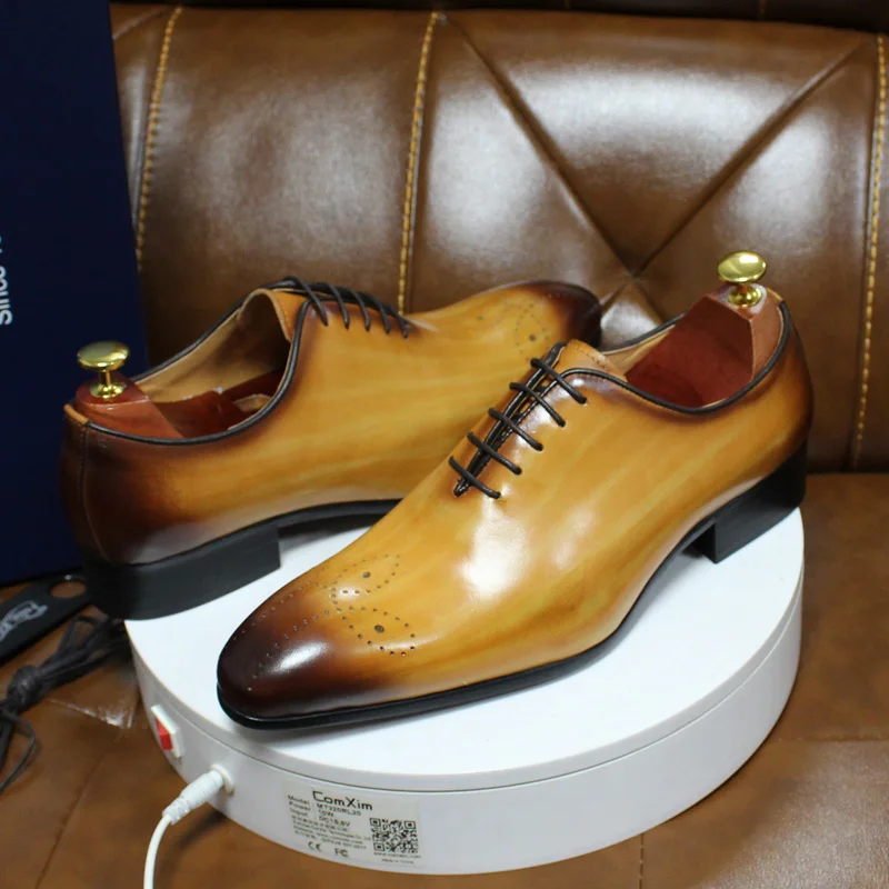Mens Oxford Genuine Leather Sh - مراجعة Men Shoes Official وسعره