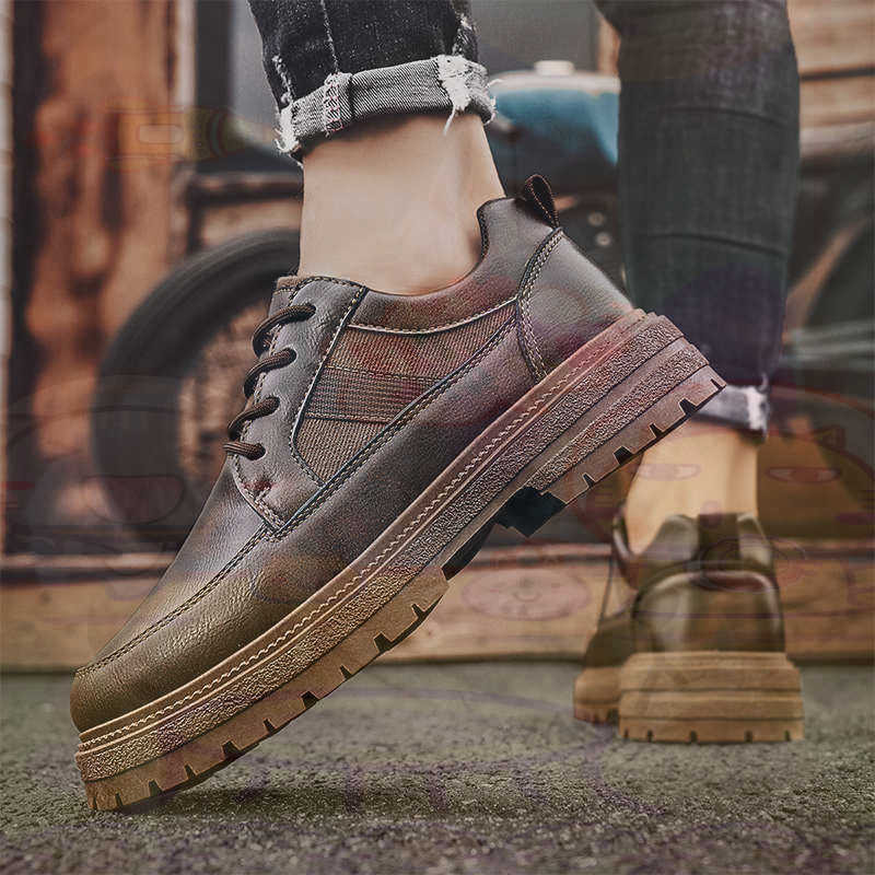 Dark Natural Leather Fashion T - مراجعة Men Shoes White Colour وسعره