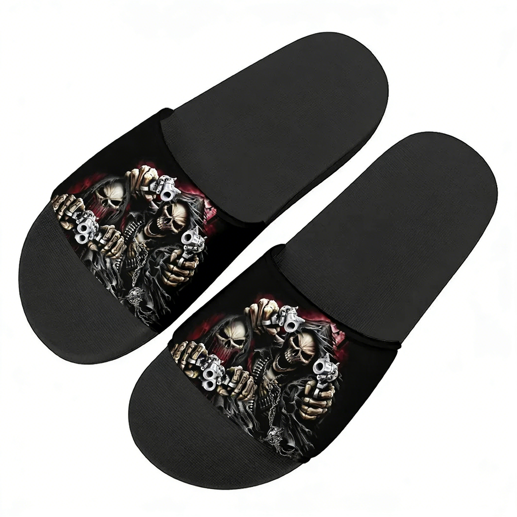 Crazy Skeleton Slippers Home W - مراجعة Men Shoes High وسعره
