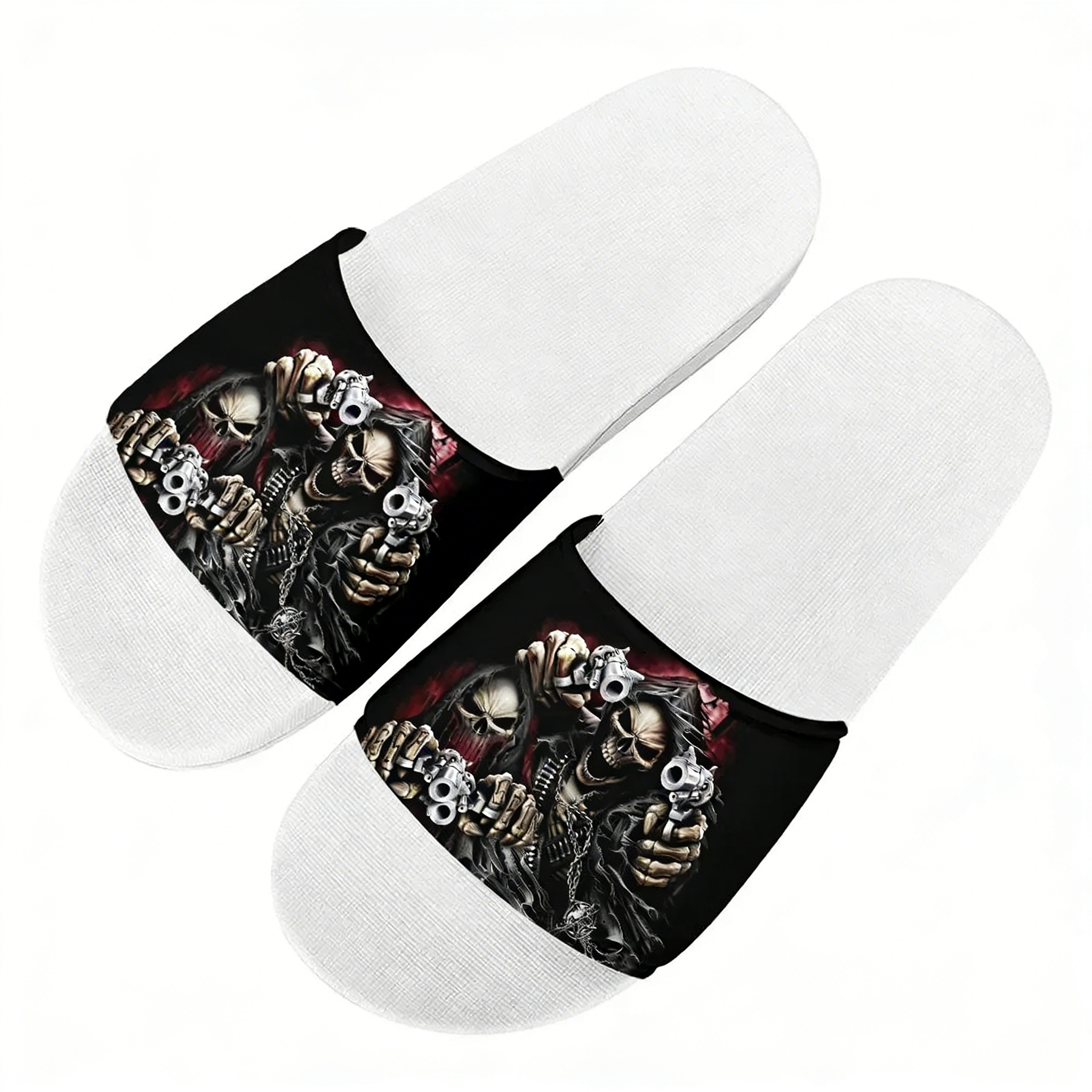 Crazy Skeleton Slippers Home W - مراجعة Men Shoes High وسعره