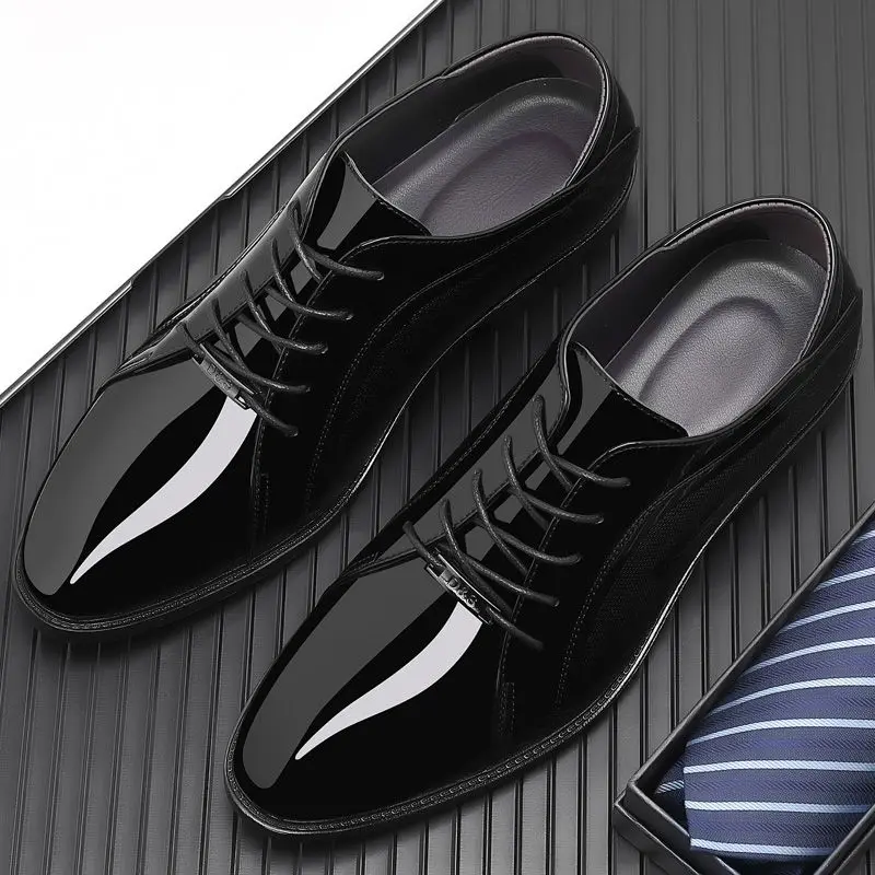 Bright Upper Black Social Shoe - مراجعة Men Shoes On Clearance وسعره