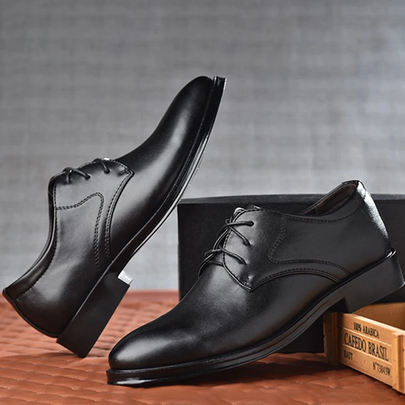 Men's Shoes Black Leather Form - مراجعة Men Shoes Official وسعره