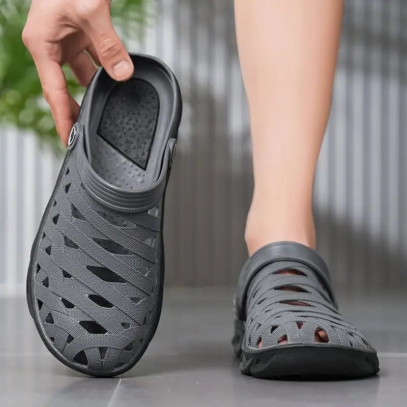 Flat Men's Sandal Beach Open T - مراجعة Men'S Shoes Clearance Sale وسعره