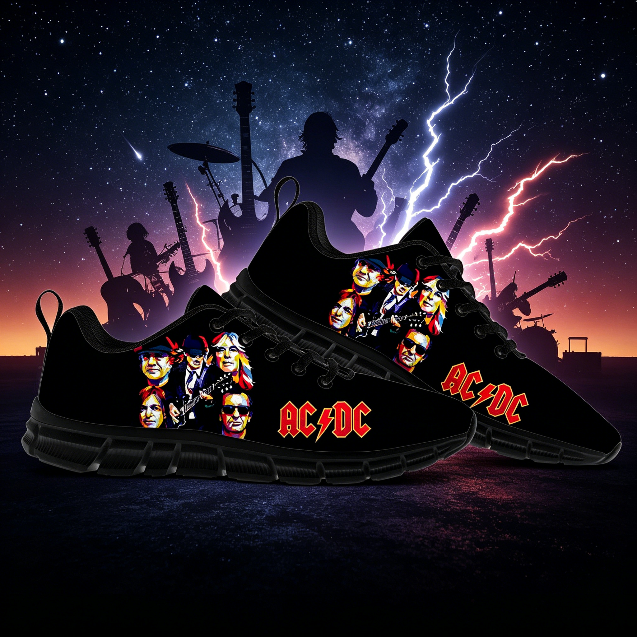 AC Rock Band DC Theme Sneakers - مراجعة Men'S Shoes Dc وسعره
