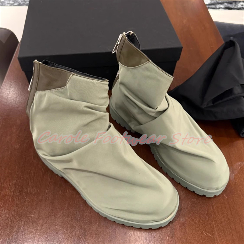 Pleated Nylon Cloth High Top M - مراجعة Men'S Shoes Height Increase وسعره