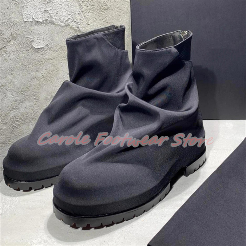 Pleated Nylon Cloth High Top M - مراجعة Men'S Shoes Height Increase وسعره