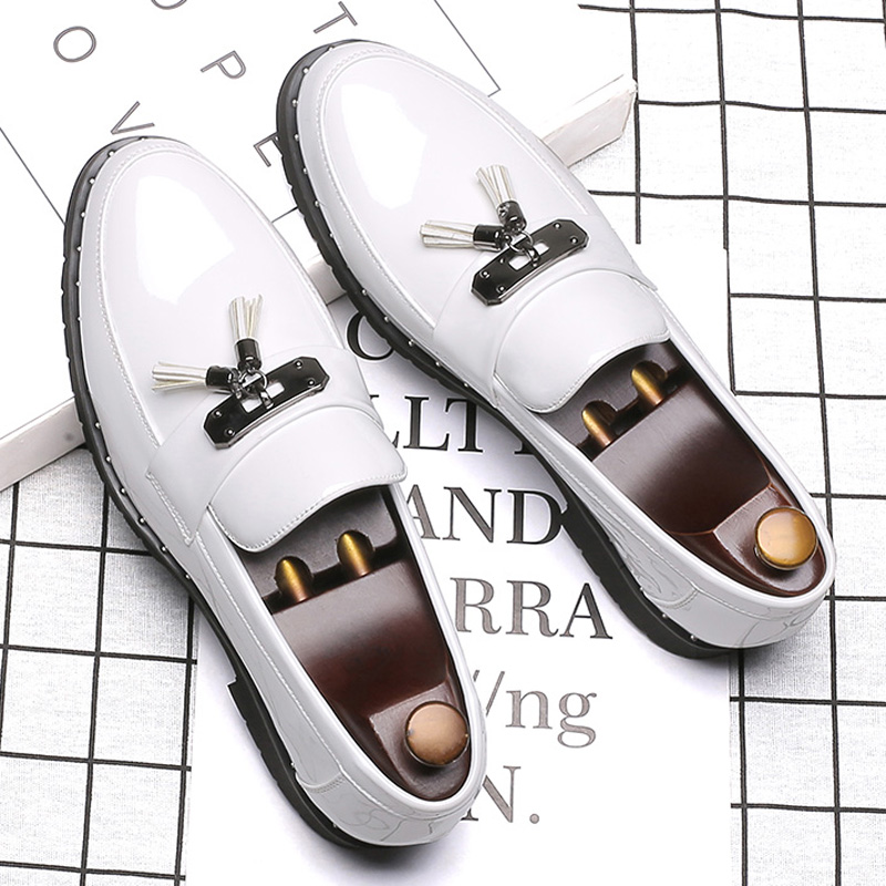 Luxury Brand Low Heeled Bright - مراجعة Men Shoes Official وسعره