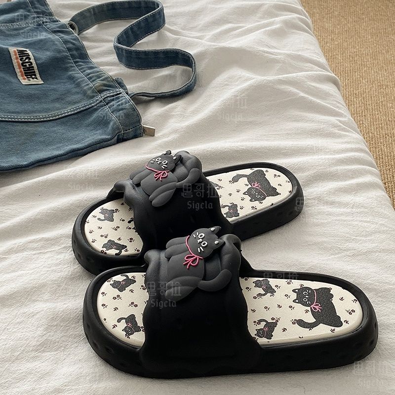 Printting Cute Bear Women Slip - مراجعة Men'S Shoes To Women'S وسعره