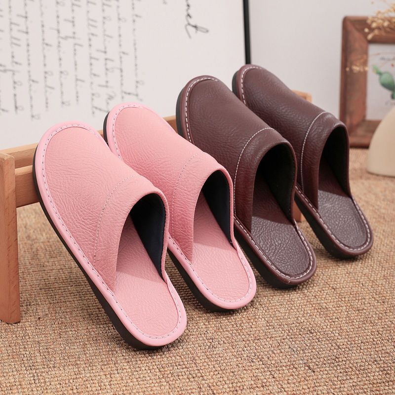 Concise Faux Leather Slippers  - مراجعة Men'S Shoes Size 42 In Us وسعره