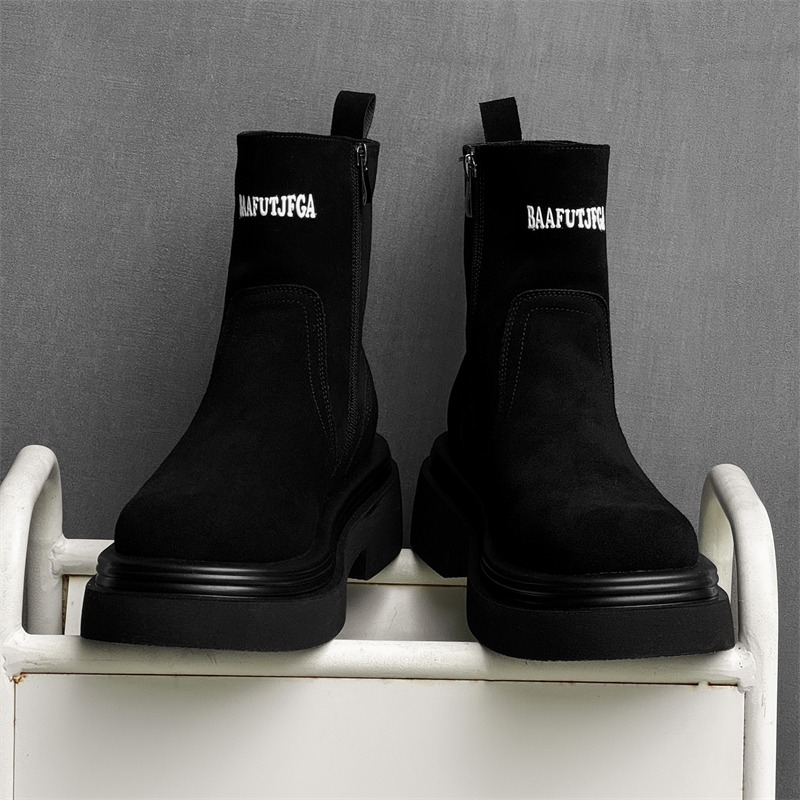Winter Europe America Retro Th - مراجعة Men'S Shoes Height Increase وسعره