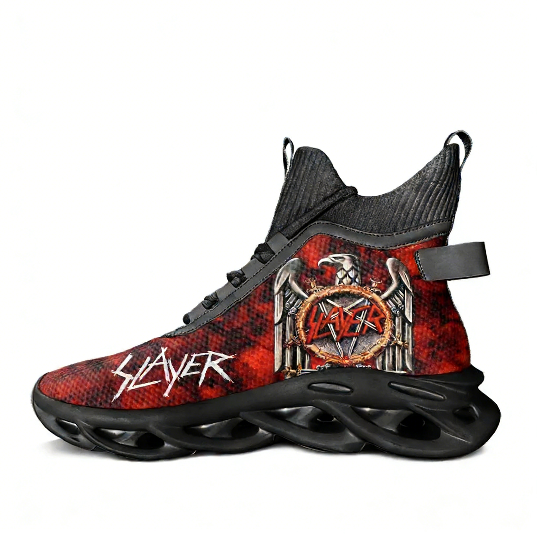 Slayer Heavy Metal Rock Band H - مراجعة Canvas Sneaker High وسعره