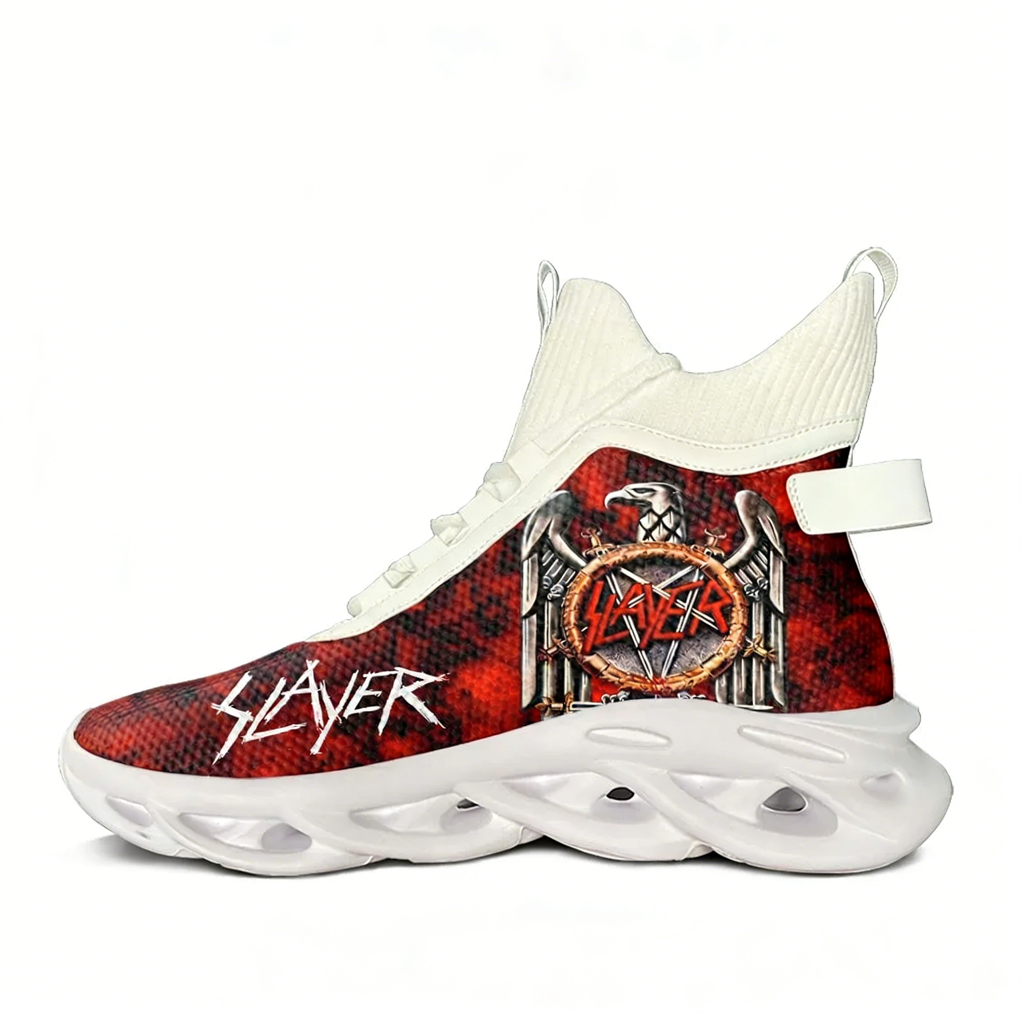 Slayer Heavy Metal Rock Band H - مراجعة Canvas Sneaker High وسعره