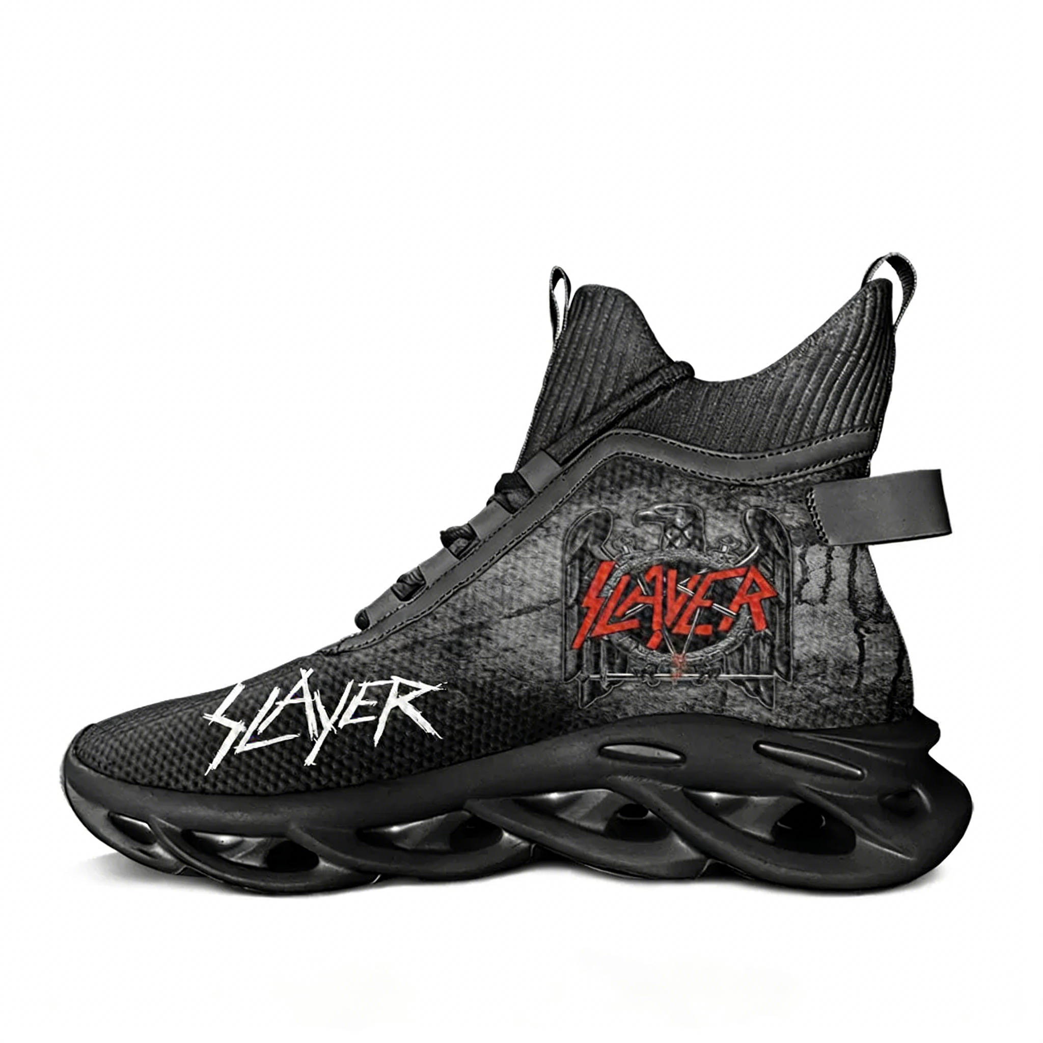 Slayer Heavy Metal Rock Band H - مراجعة Canvas Sneaker High وسعره