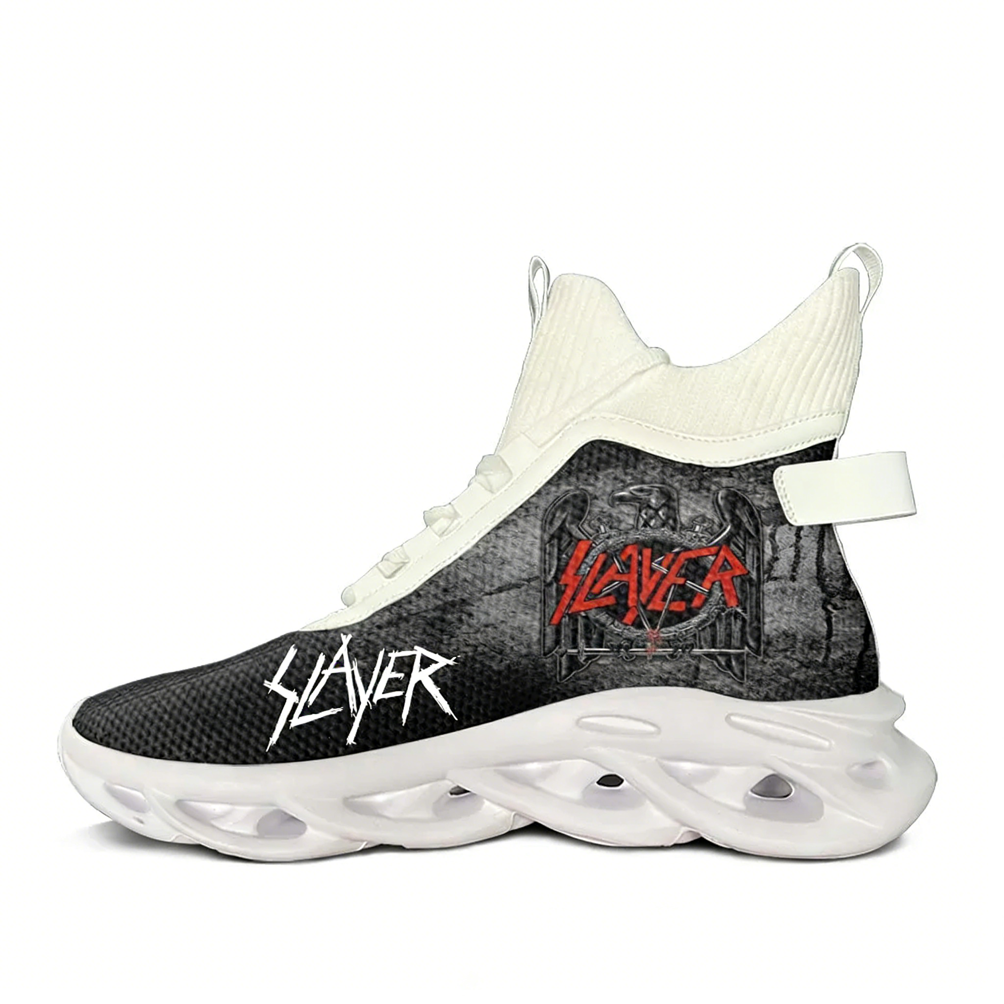 Slayer Heavy Metal Rock Band H - مراجعة Canvas Sneaker High وسعره