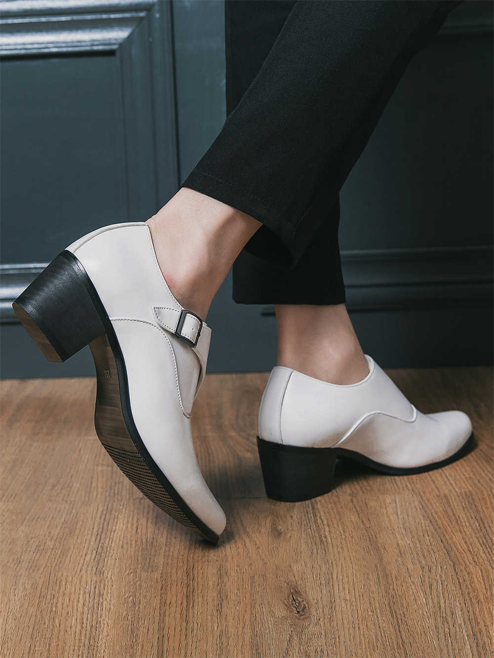 Normal Leather Ballroom Dancin - مراجعة Men Shoes High وسعره