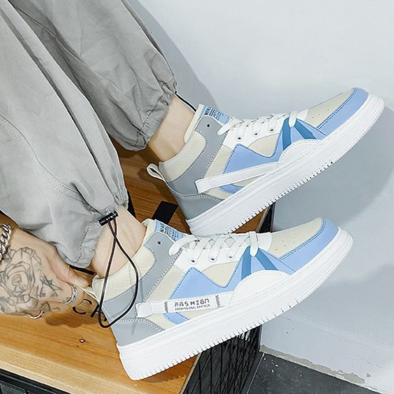 Men‘s Thick Sole White High To - مراجعة Canvas Sneaker High وسعره