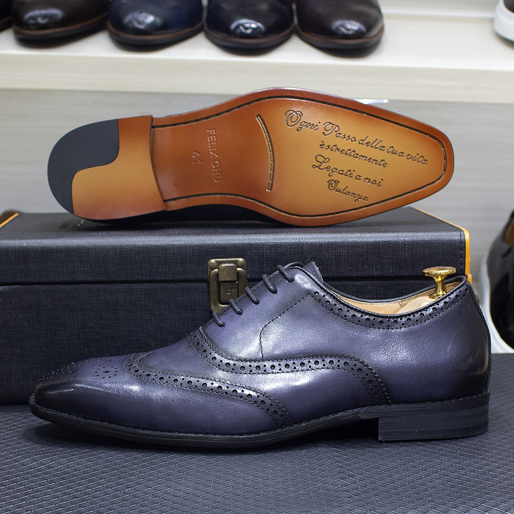 Size 7-12 Handmade Men's Wingt - مراجعة Men Shoes Official وسعره